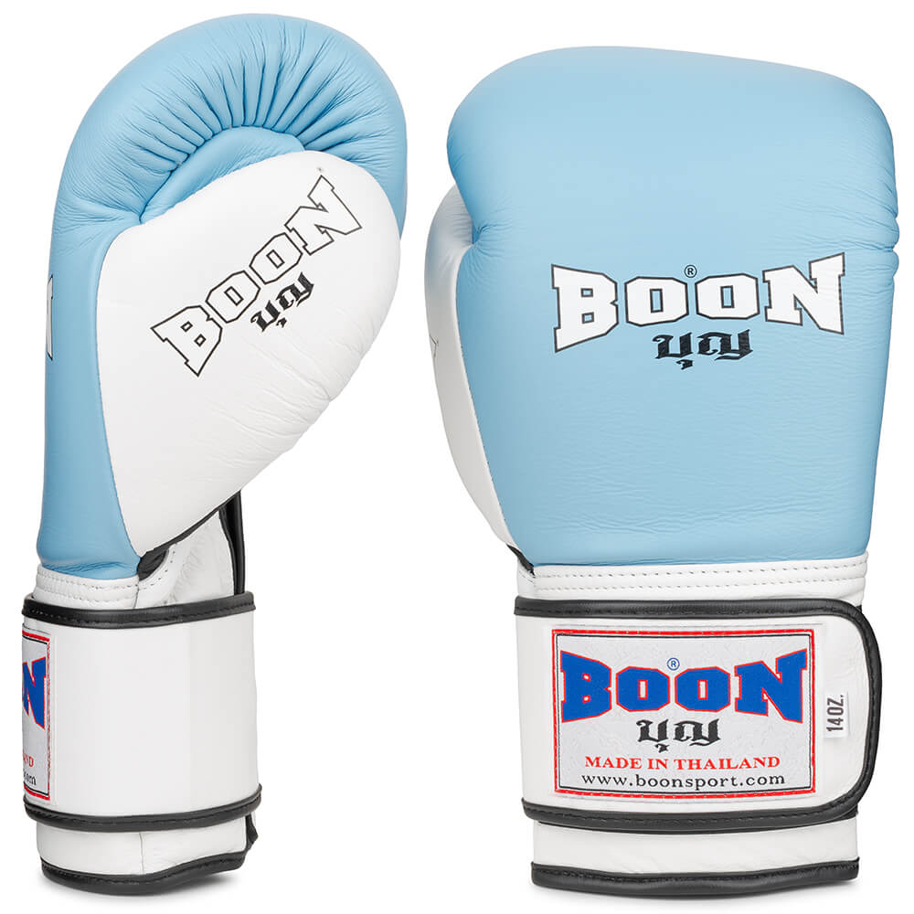 Boon Compact Boxing Gloves Sky Blue-global-mma.co.uk